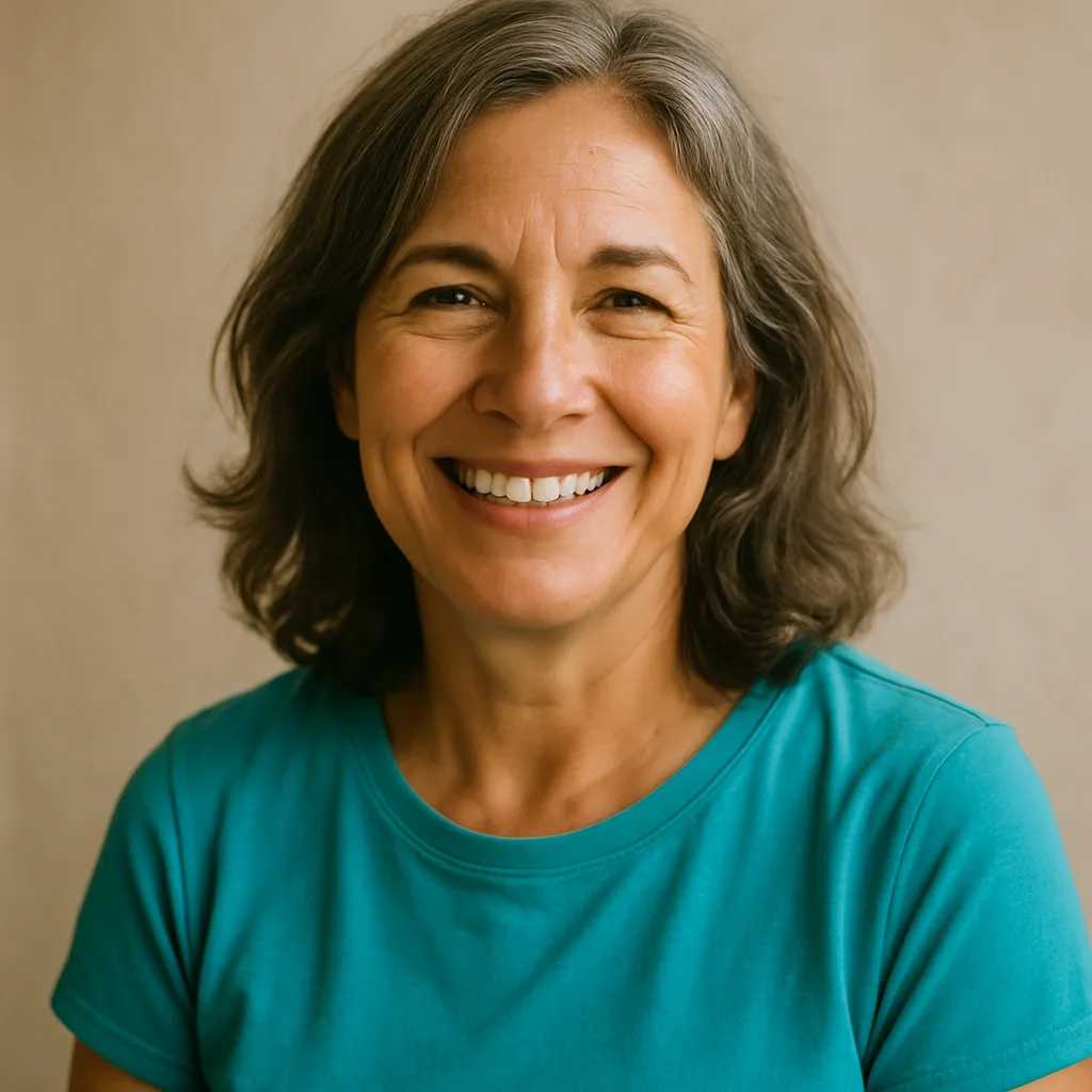 Smiling woman in her 50s — member of The Suffolk Dating Site